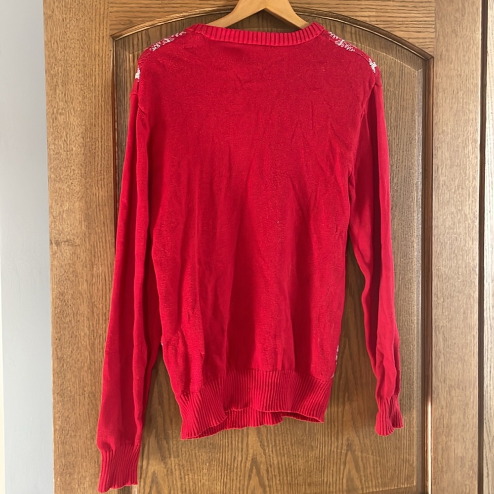 Gently worn Disney Christmas sweater; sz M - Picture 3 of 4